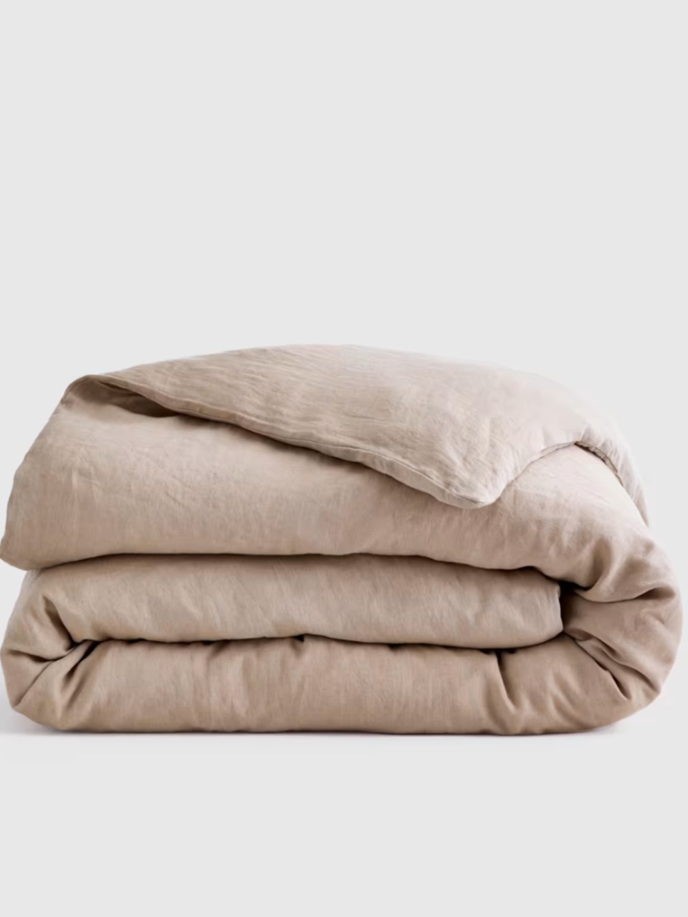 Quince European Linen Duvet Coverfull/queen  Toffee Tan